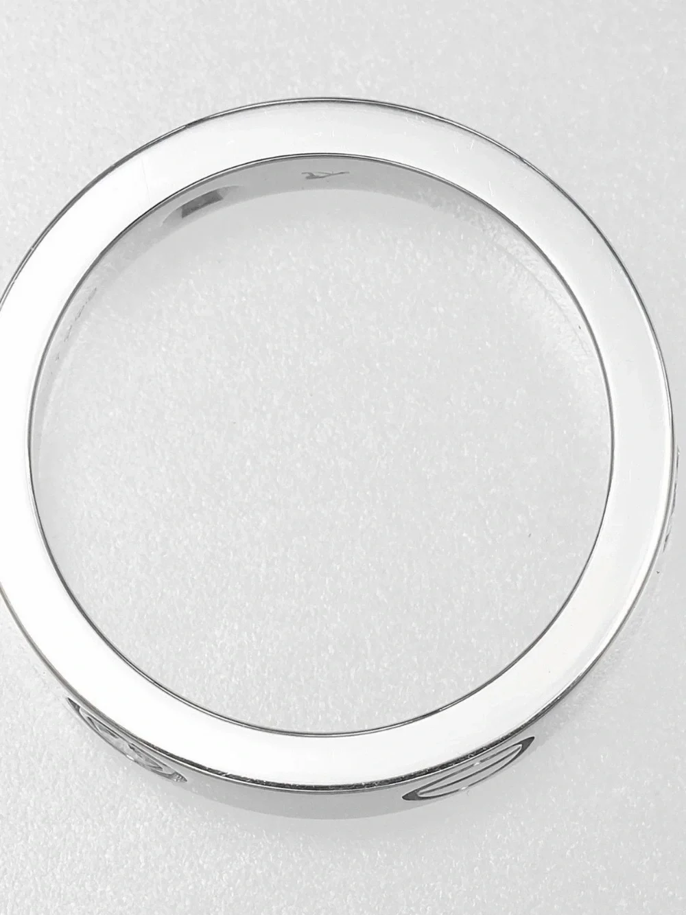 Cartier Classic Love Ring 3 Diamonds 750 WG Cartier Size : 51 ( US 5.75) - Picture 15 of 16